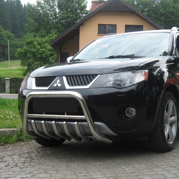 Low Bull Bar With Axle Bars Mitsubishi Outlander 2006-2009 - Bullbarshop