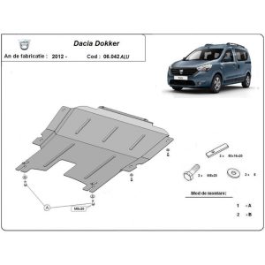 Aluminium Skid Plate Dacia Dokker 2012-2022