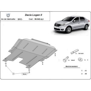 Aluminium Skid Plate Dacia Logan 2 2012-2020
