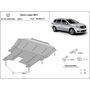 Aluminium Skid Plate Dacia Logan MCV 2012-2020
