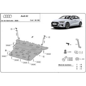Steel-Skid-Plate-Audi-A3-2020-2022