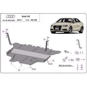 Steel-Skid-Plate-Audi-A3-(8V)-2012-2022