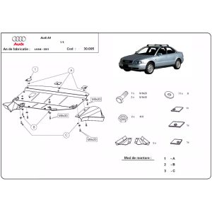 Steel-Skid-Plate-Audi-A4-B5-1997-2000