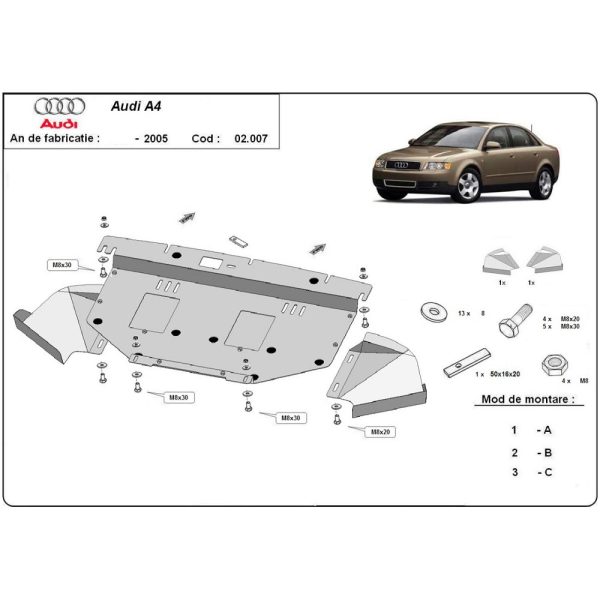 Steel-Skid-Plate-Audi-A4-B6-2000-2005-1