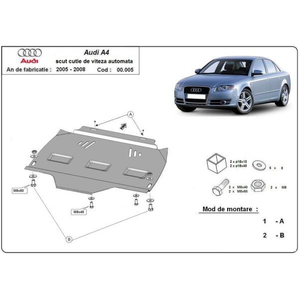 Steel-Skid-Plate-Audi-A4-B7-Automatic-2005-2008