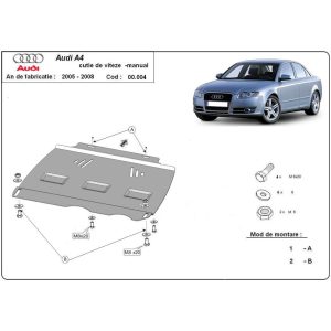 Steel-Skid-Plate-Audi-A4-B7-Manual-2005-2008