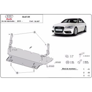 Steel-Skid-Plate-Audi-A4-B9-2015-2022