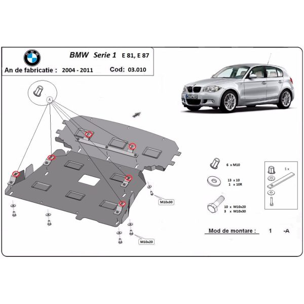 Steel-Skid-Plate-BMW-Seria-1-E81;E87-2004-2011