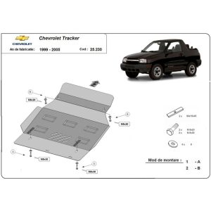 Steel Skid Plate Chevrolet Tracker 1999-2005