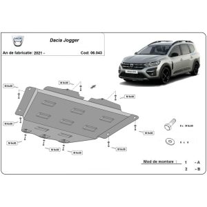 Steel Skid Plate Dacia Jogger 2021-2023