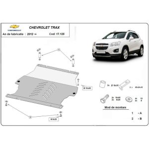 Steel Skid Plate, Engine And The Gearbox Chevrolet Trax 2012-2022
