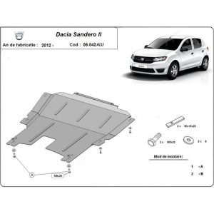 Aluminium Skid Plate Dacia Sandero 2 2012-2023