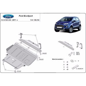 Steel Skid Plate, Engine And The Gearbox Ford EcoSport 2011-2017