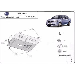 Steel Skid Plate Fiat Albea 2002-2012