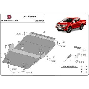 Steel Skid Plate Fiat Fullback 2016-2023