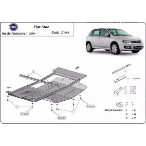 Steel Skid Plate Fiat Stilo 2001-2010