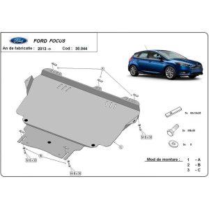 Steel Skid Plate Ford Focus 3 2010-2018
