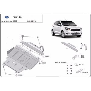Steel Skid Plate Ford KA+ 2014-2023