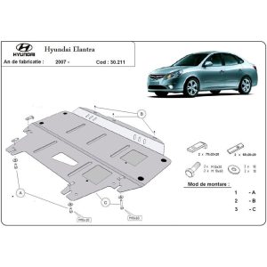Steel Skid Plate Hyundai Elantra 1 2007-2011