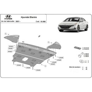 Steel Skid Plate Hyundai Elantra 2021-2023