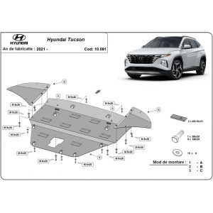 Steel Skid Plate Hyundai Tucson 2021-2023
