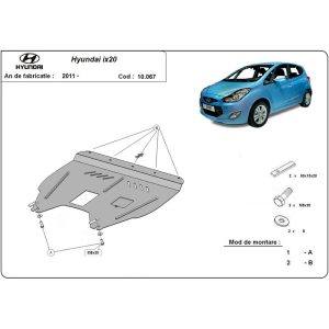 Steel Skid Plate Hyundai ix20 2011-2019