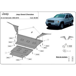 Steel Skid Plate Jeep Grand Cherokee 2005-2010
