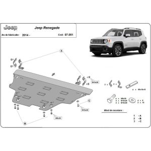 Steel Skid Plate Jeep Renegade 2014-2023