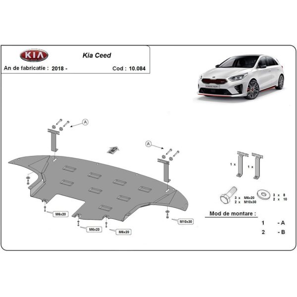 Steel Skid Plate Kia Ceed 2018-2023