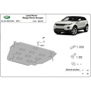 Steel Skid Plate Land Rover Range Rover Evoque 2011-2023