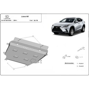 Steel Skid Plate Lexus NX AZ10 2014-2021