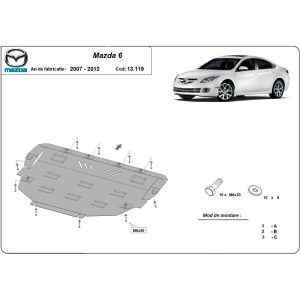 Steel Skid Plate Mazda 6 2007-2012