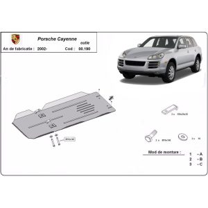 Steel Manual And Automatic Gearbox Skid Plate Porsche Cayenne 2002-2006
