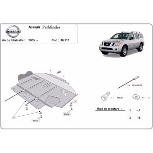 Steel Skid Plate Nissan Pathfinder 2005-2015