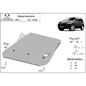 Steel Gearbox Skid Plate SsangYong Kyron 2005-2014