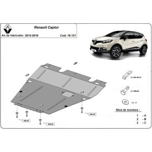Steel Skid Plate Renault Captur 2013-2019