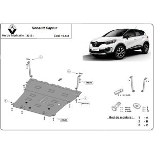 Steel Skid Plate Renault Captur 2019-2023