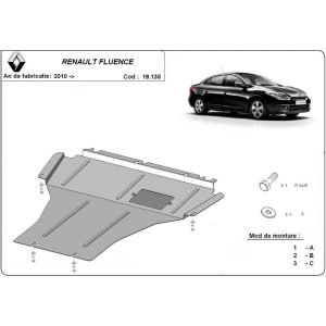 Steel Skid Plate Renault Fluence 2010-2015