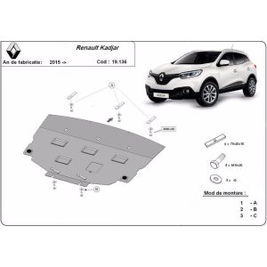 Steel Skid Plate Renault Kadjar 2015-2022