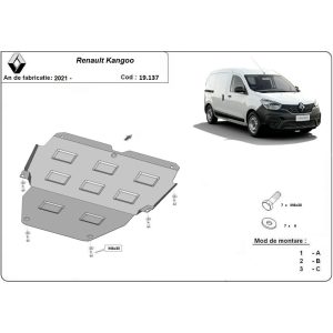 Steel Skid Plate Renault Kangoo Van 2021-2023
