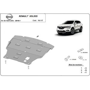 Steel Skid Plate Renault Koleos 2016-2023