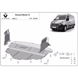 Steel Skid Plate Renault Master 3 2010-2023