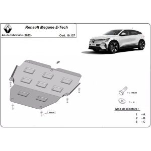Steel Skid Plate Renault Megane E-Tech 2022-2023