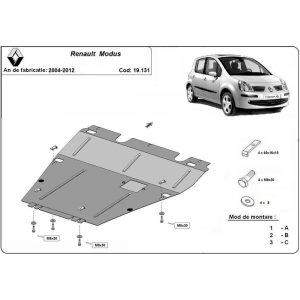 Steel Skid Plate Renault Modus 2004-2012