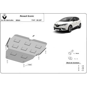 Steel Skid Plate Renault Scenic 4 2016-2022