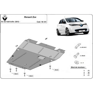 Steel Skid Plate Renault Zoe 2012-2023