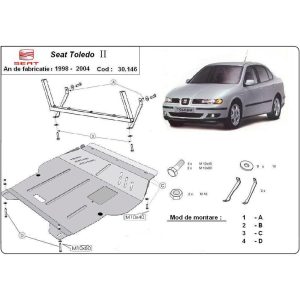 Steel Skid Plate Seat Toledo 2 1998-2004