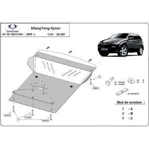 Steel Skid Plate SsangYong Kyron 2005-2014
