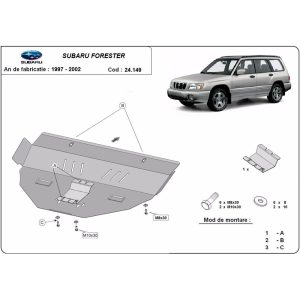 Steel Skid Plate Subaru Forester 1 1997-2002