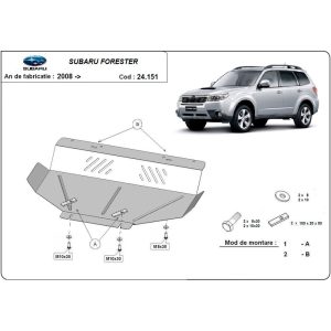 Steel Skid Plate Subaru Forester 3 2008-2013